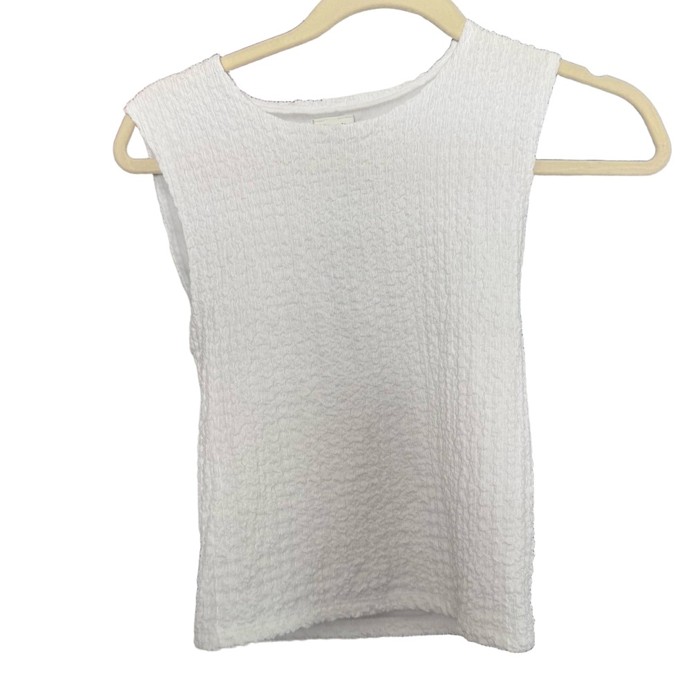 Abercrombie & Fitch‎ Tank Top Womens XS White Textured Crinkle Casual